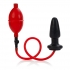 Expandable Butt Plug - Latex Red & Black