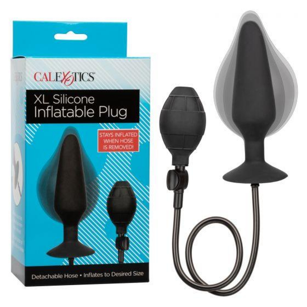 XL Silicone Inflatable Plug - Black