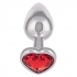 Jewel Small Ruby Heart Anal Plug - Captivating and Alluring