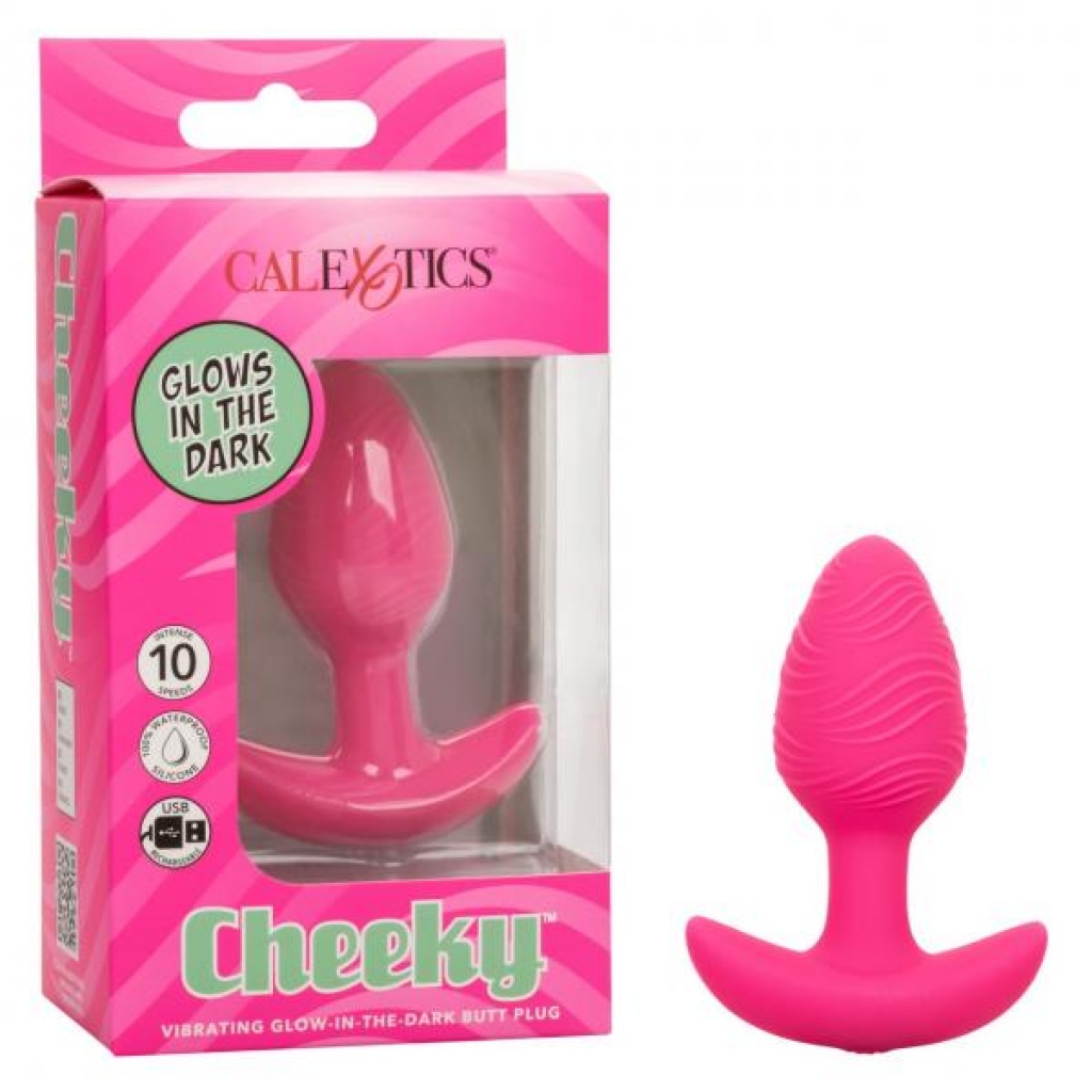 Cheeky Glow-in-the-Dark Vibrating Butt Plug