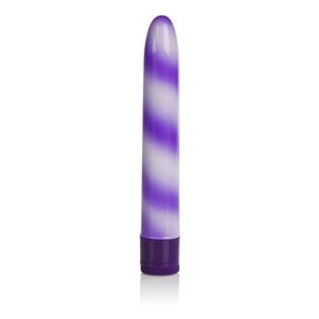 Candy Cane Waterproof Multi-Speed Vibrator - Purple