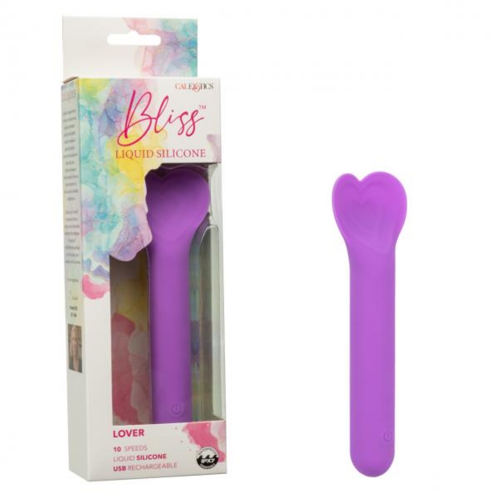 Bliss Mini Lover Liquid Silicone Heart Shaped Vibrator