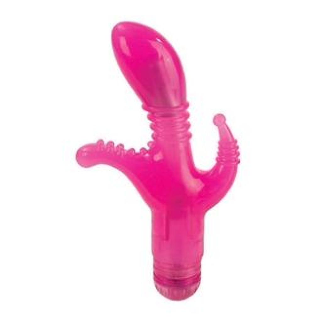 Triple Tease Vibrator - Pink