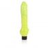 Glow in the Dark Vibrating Jelly Dildo - Green