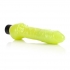 Glow in the Dark Vibrating Jelly Dildo - Green