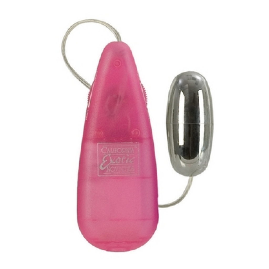 Teardrop Bullet with Pink Controller - Compact Vibrating Pleasure