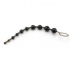 X 10 Beads Graduated Anal Beads - 11 Inch - Black