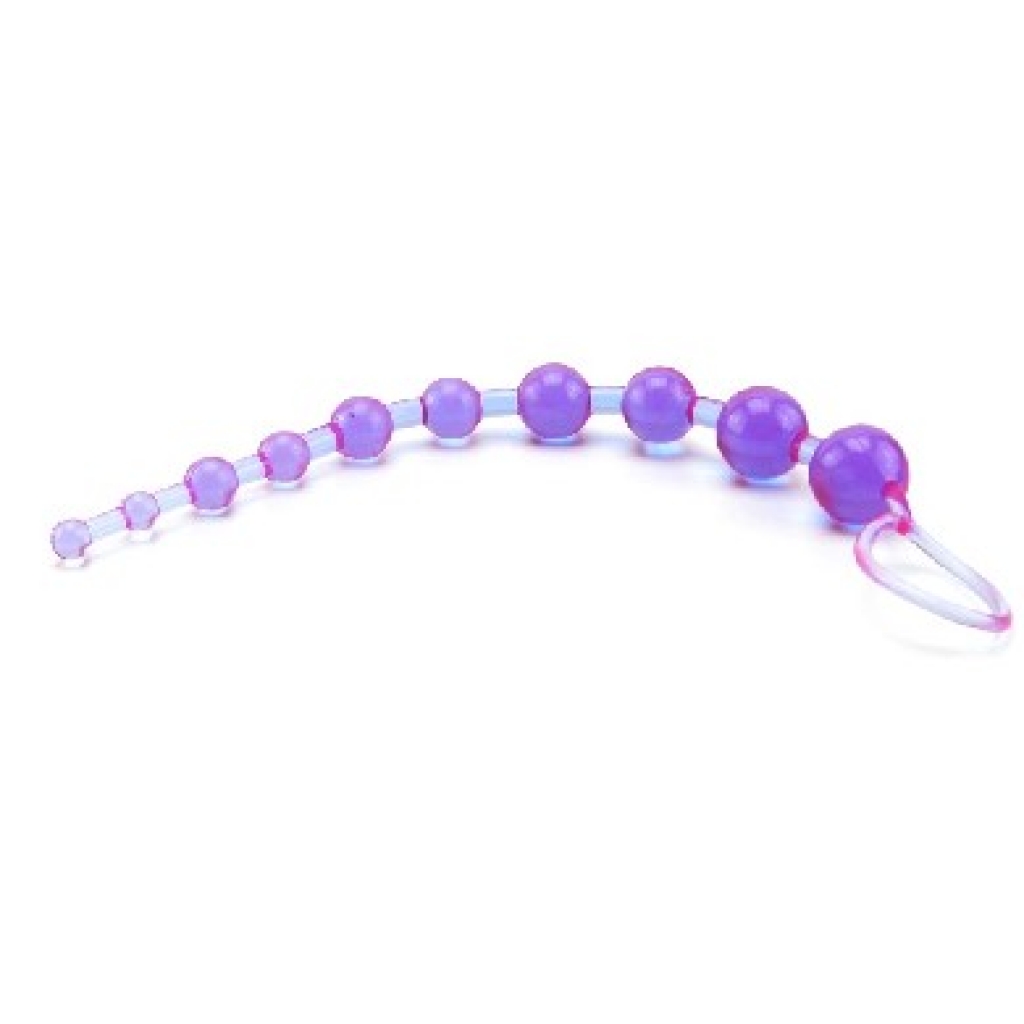 X-10 Graduated Anal Beads - 11 Inch Purple