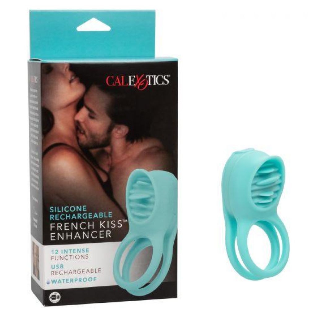 Rechargeable Silicone Vibrating Penis Ring - French Kiss Enhancer