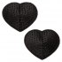 Radiance Heart Gem Pasties - Black