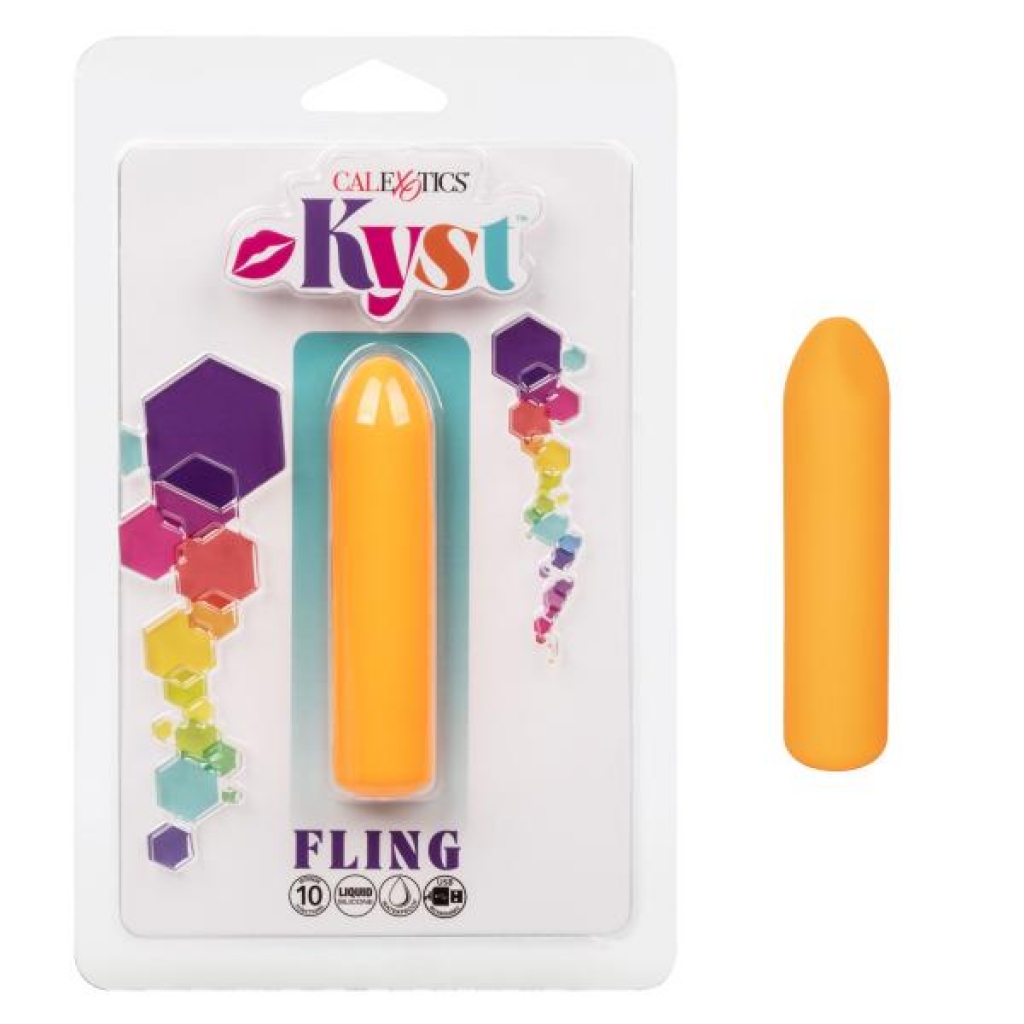 Kyst Fling Orange Mini Massager - Pleasure Toys