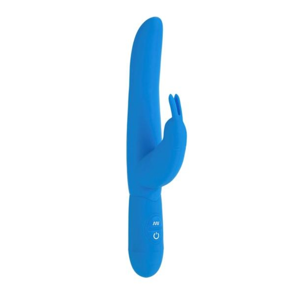 Bounding Bunny Silicone Vibrator - Blue