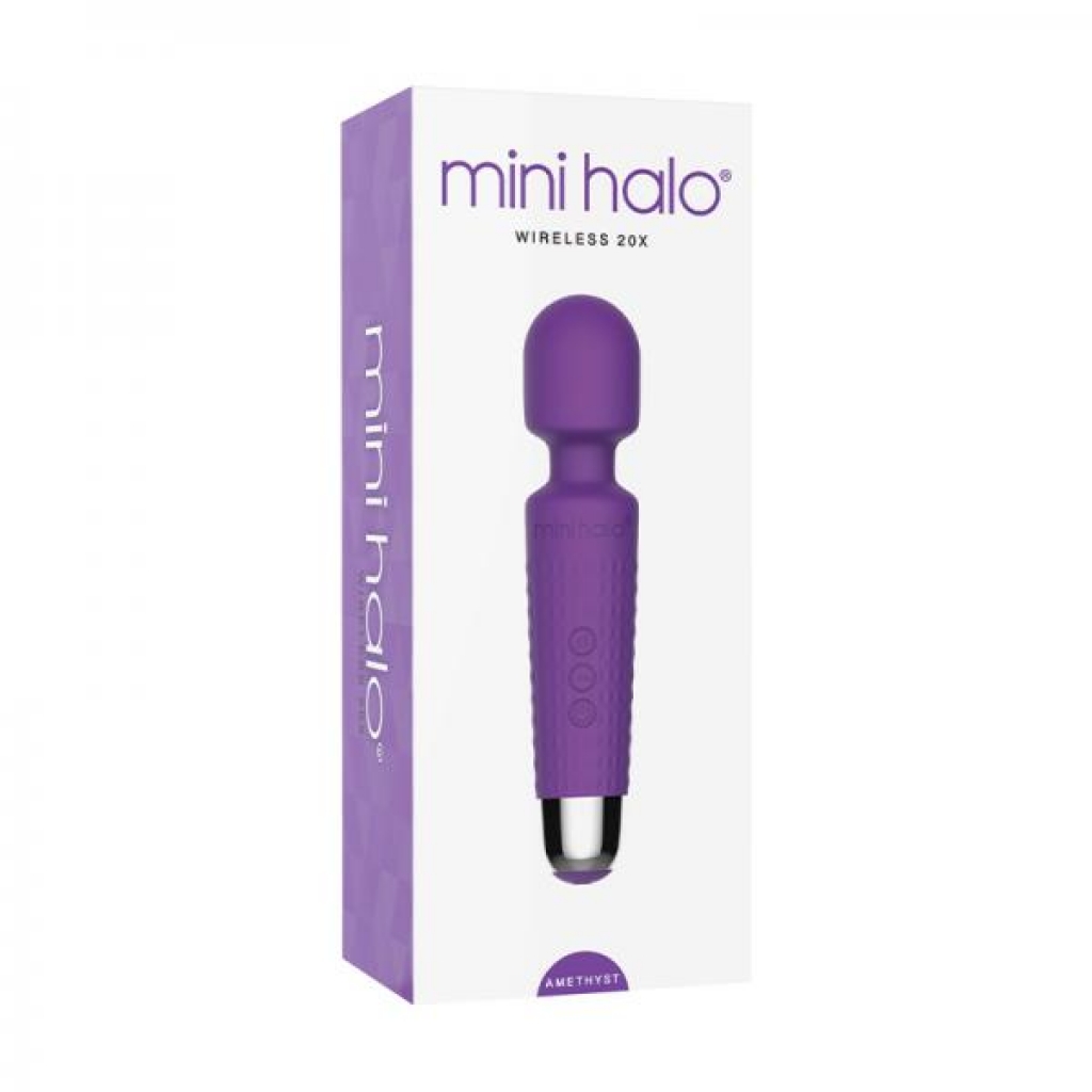 Mini Halo Amethyst Wand Rechargeable