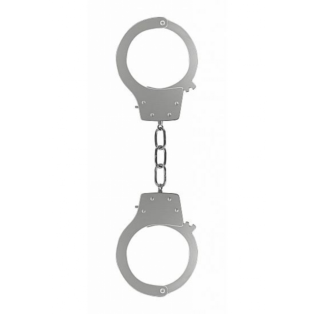 Ouch Pleasure Handcuffs - Metallic Restraint