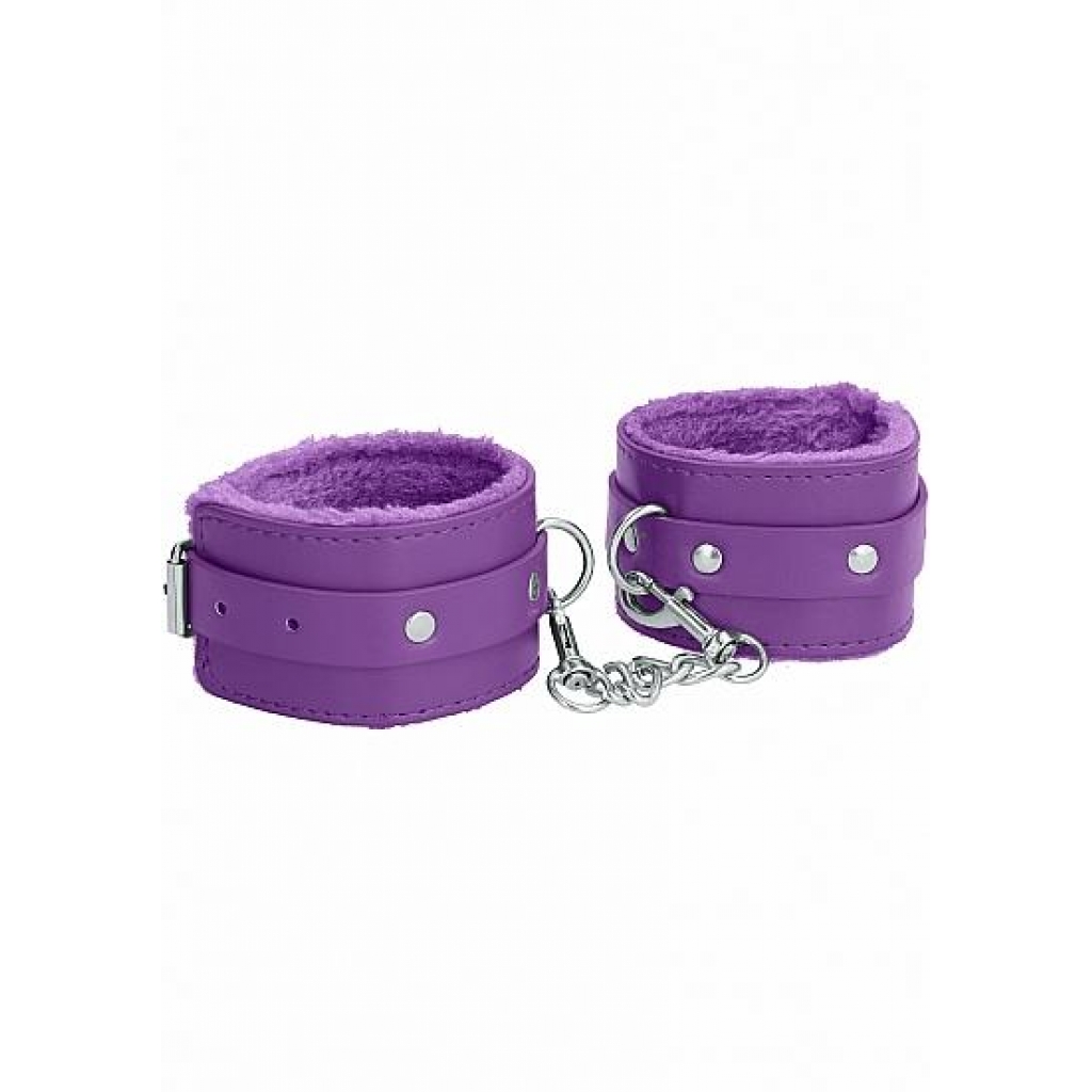 Ouch! Plush Leather Handcuffs