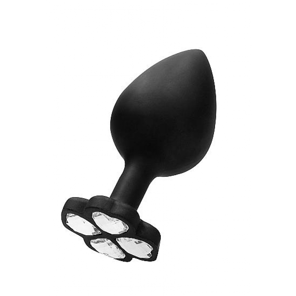 Large Lucky Diamond Butt Plug – Black