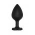 Large Lucky Diamond Butt Plug – Black