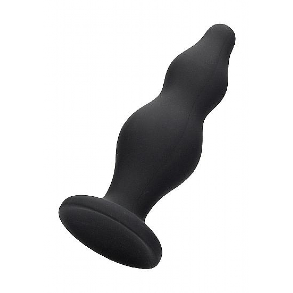 Bubble Silicone Butt Plug - Black