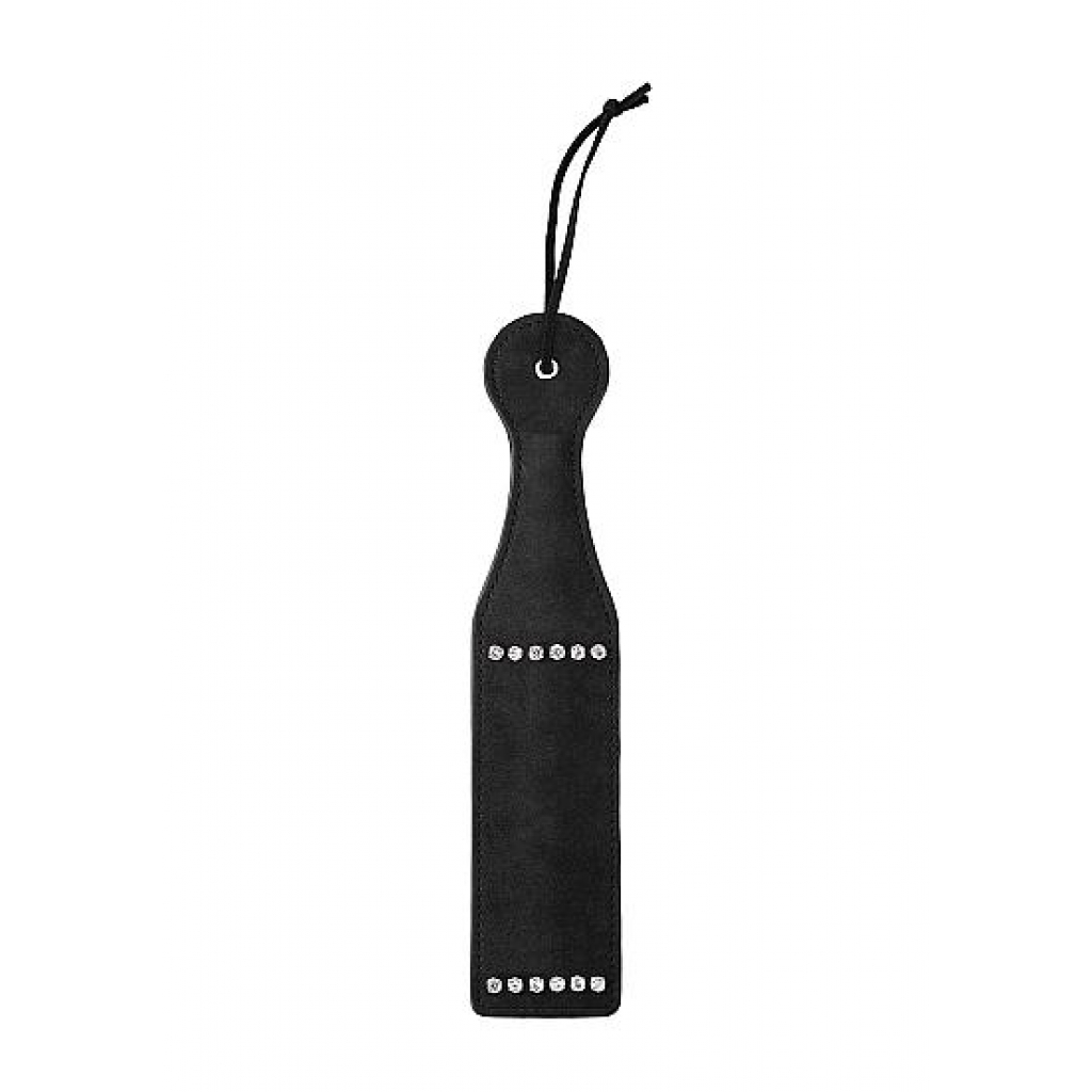 Diamond Studded Black Paddle - Glamorous BDSM Tool