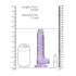 Realistic 7 Inch Purple Dildo With Balls