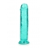 Realrock Straight Realistic 7-Inch Dildo Turquoise