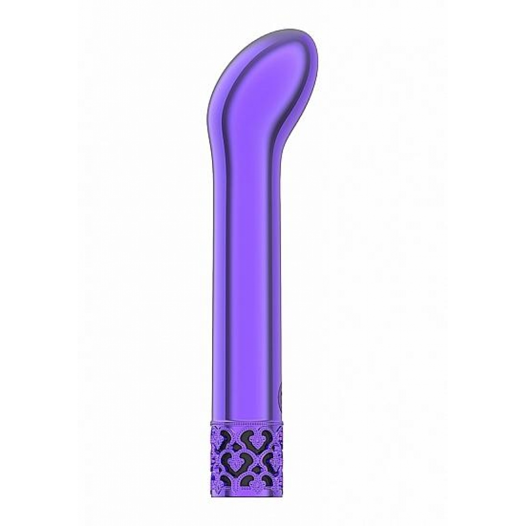 Royal Gems Jewel Purple Rechargeable Bullet Vibrator