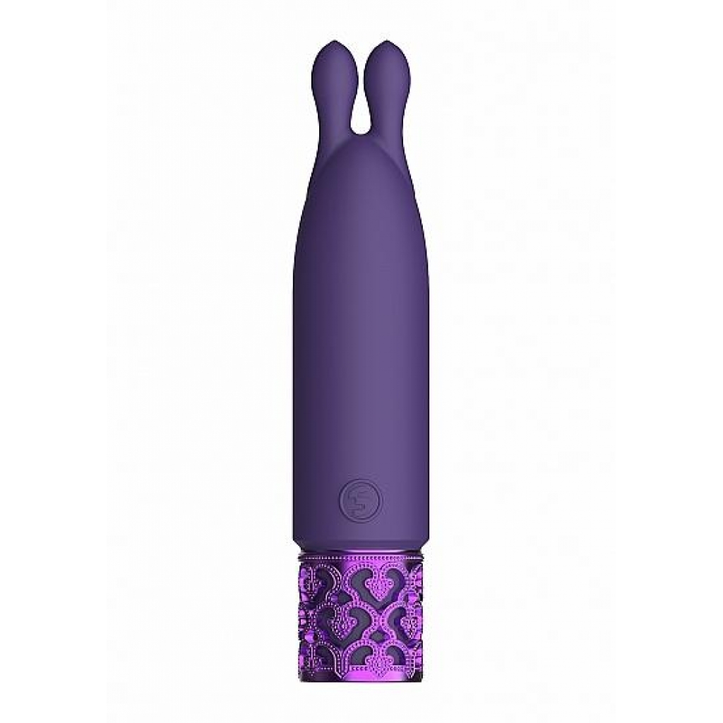 Royal Gems Twinkle Silicone Bullet - Rechargeable Purple