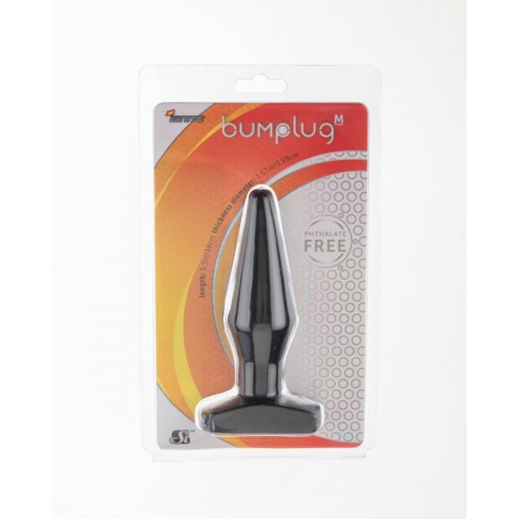 Ignite Medium Butt Plug - Smooth Black Design