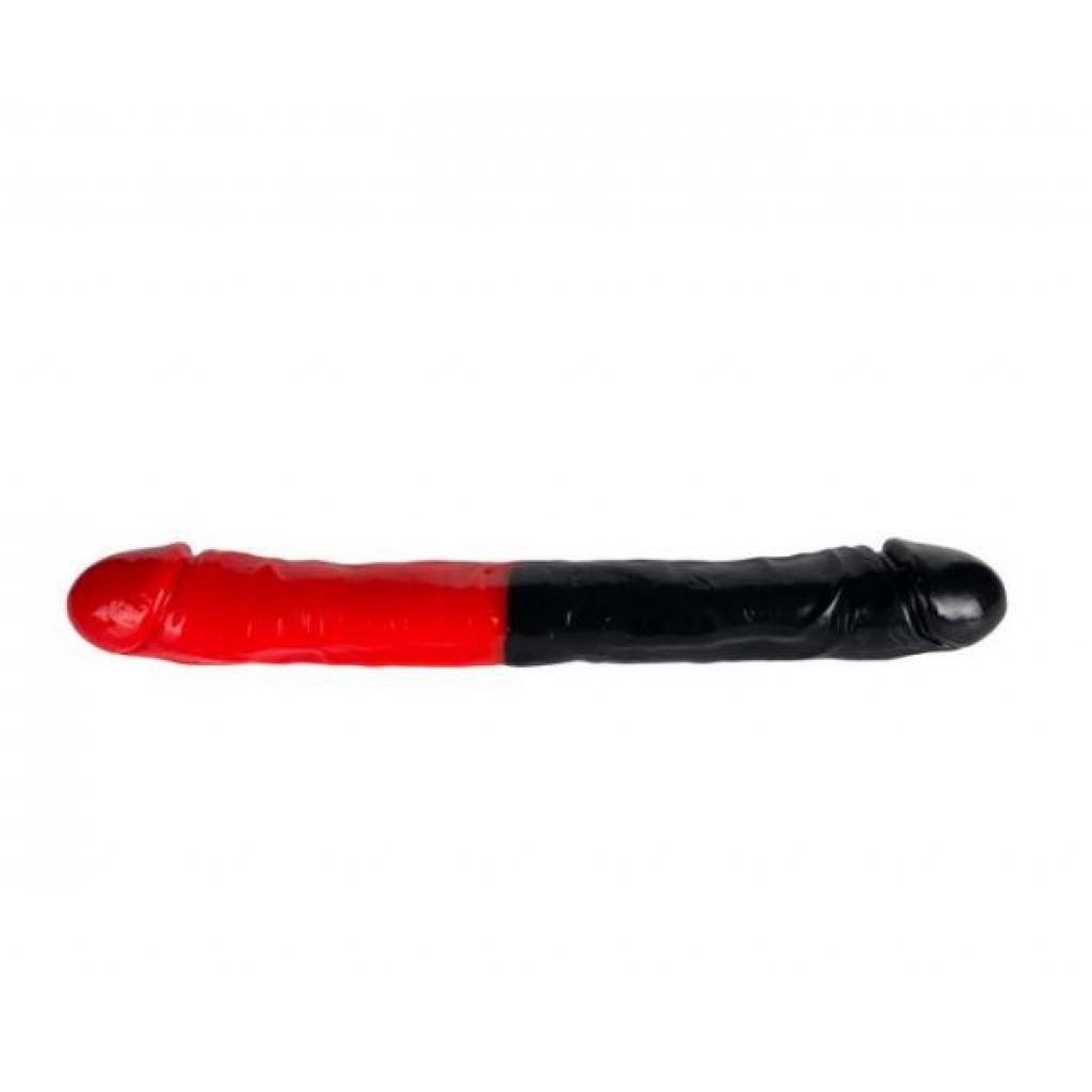 Man Magnet Exxxtreme 17 inches Double Dong Red Black