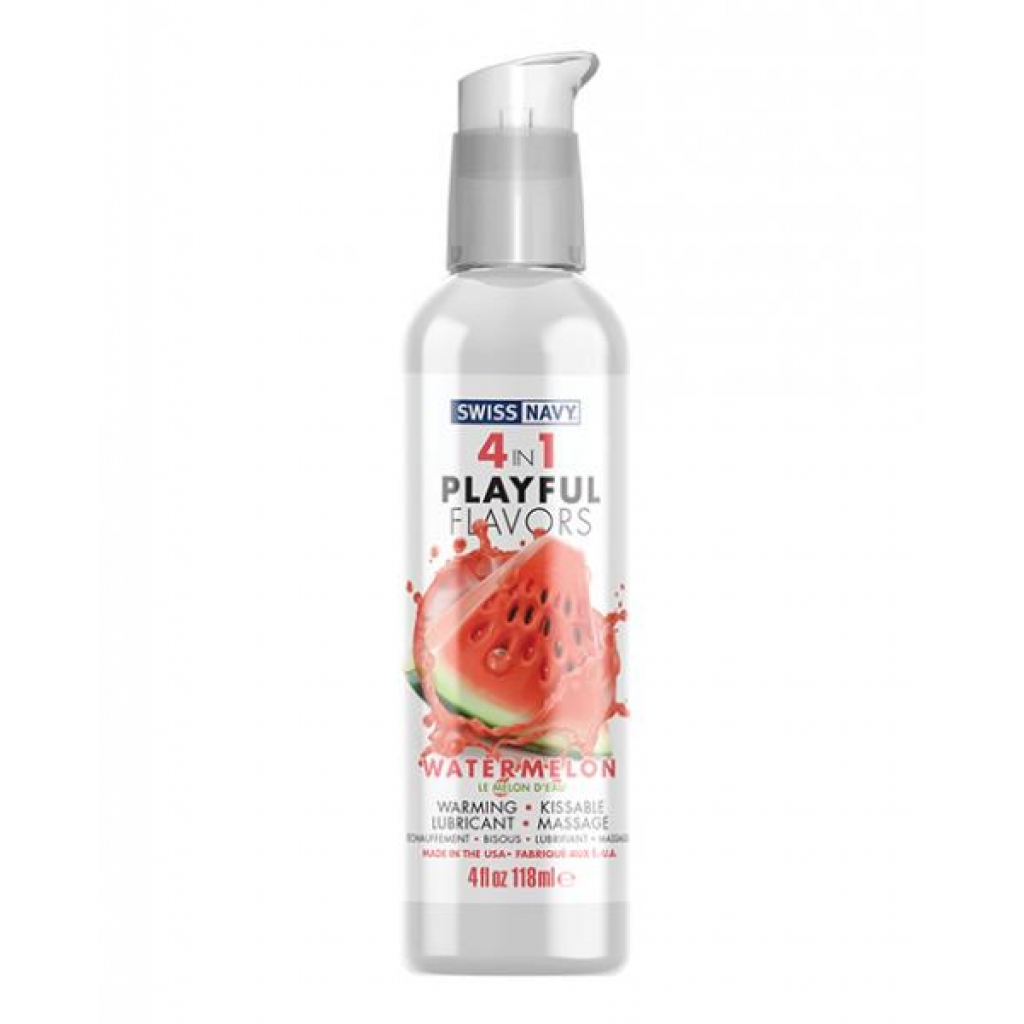 Swiss Navy 4-in-1 Playful Flavors - Watermelon 4oz