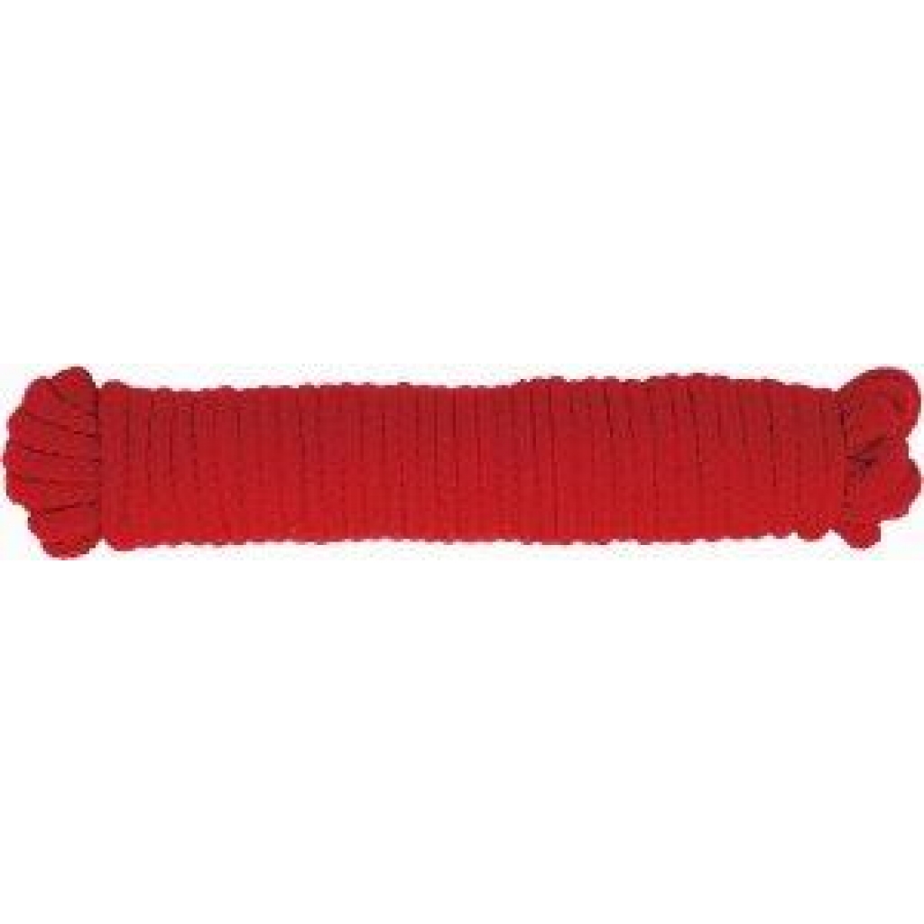 Spartacus Bondage Soft Rope 33ft - Red