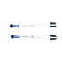 Beaded Nipple Clamps with Tweezer Tip - Blue