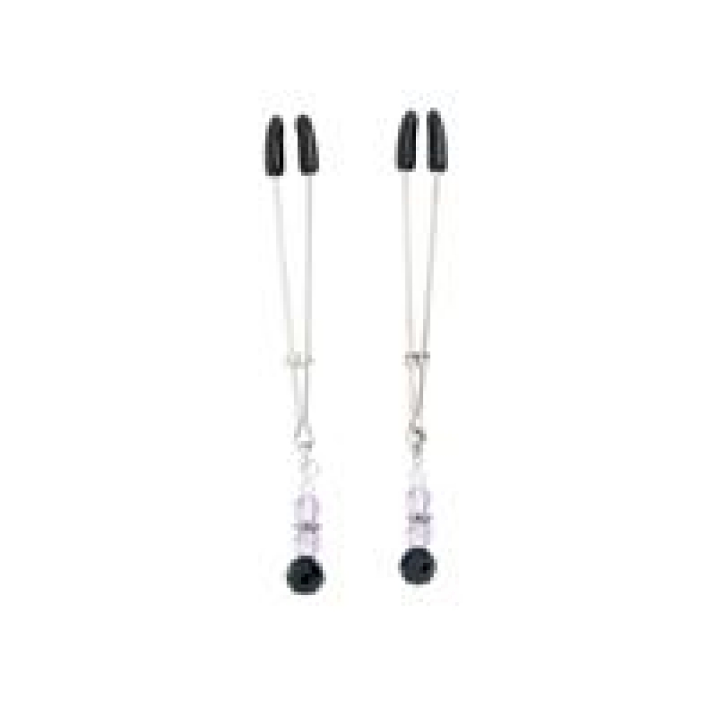 Adjustable Beaded Nipple Clamps with Tweezer Tips