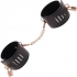 Sex & Mischief Brat Locking Cuffs - Rose Gold and Black