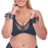 Sex & Mischief Brat Locking Cuffs - Rose Gold and Black