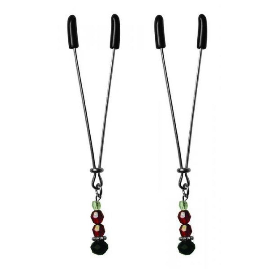 Ruby Black Adjustable Nipple Clips