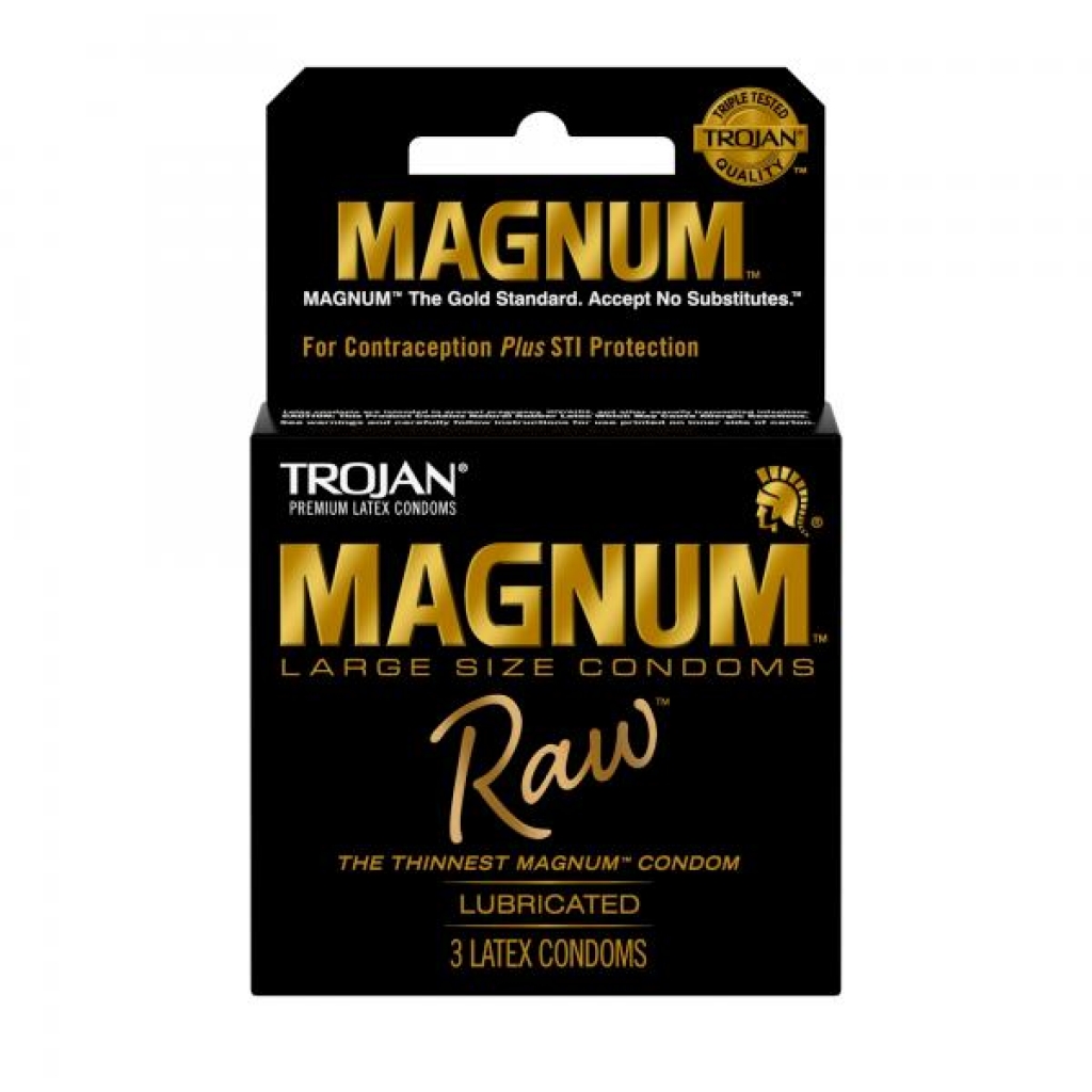 Trojan Magnum Raw 3 Pack - Premium Sensitivity