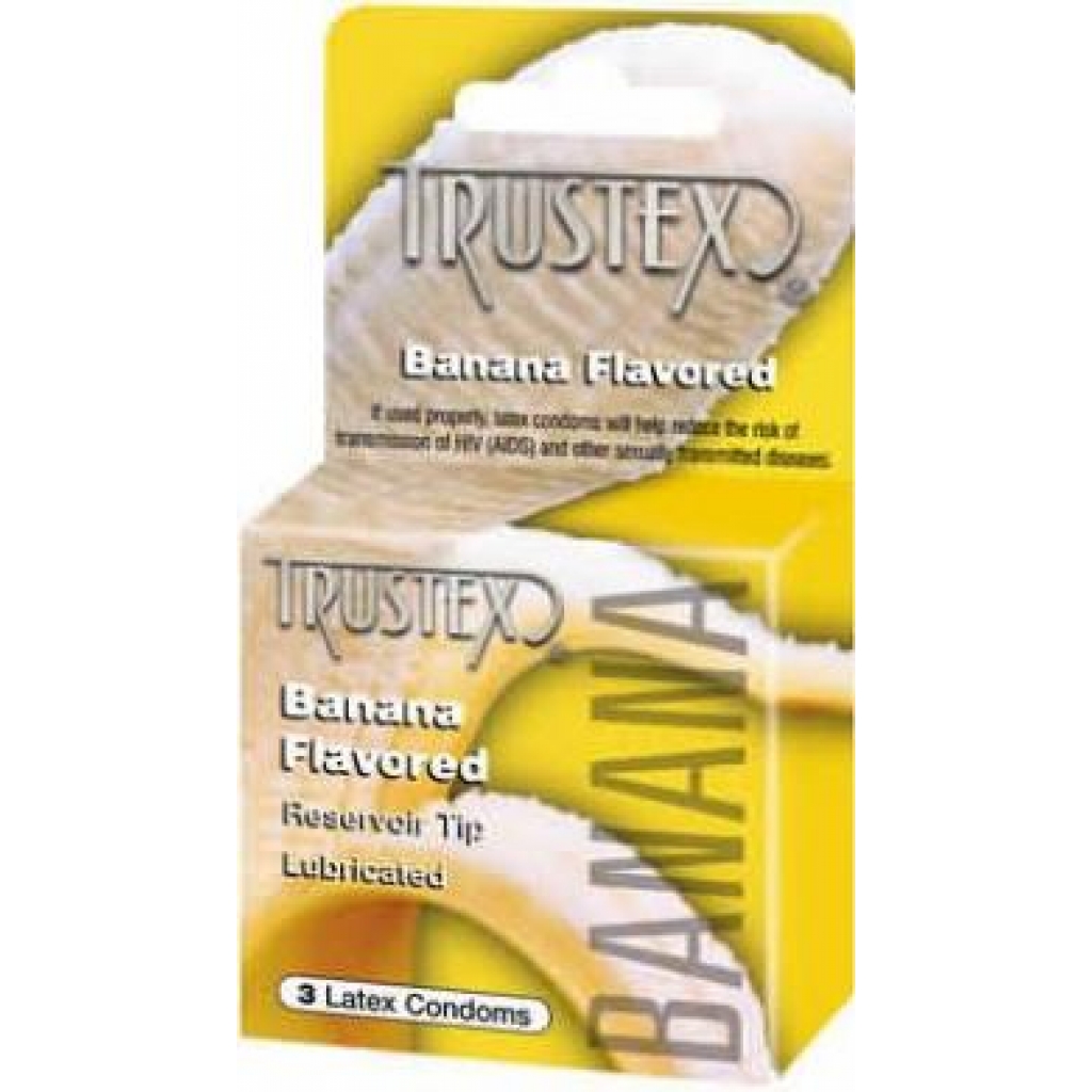 Trustex Banana Flavored Condoms - 3 Pack