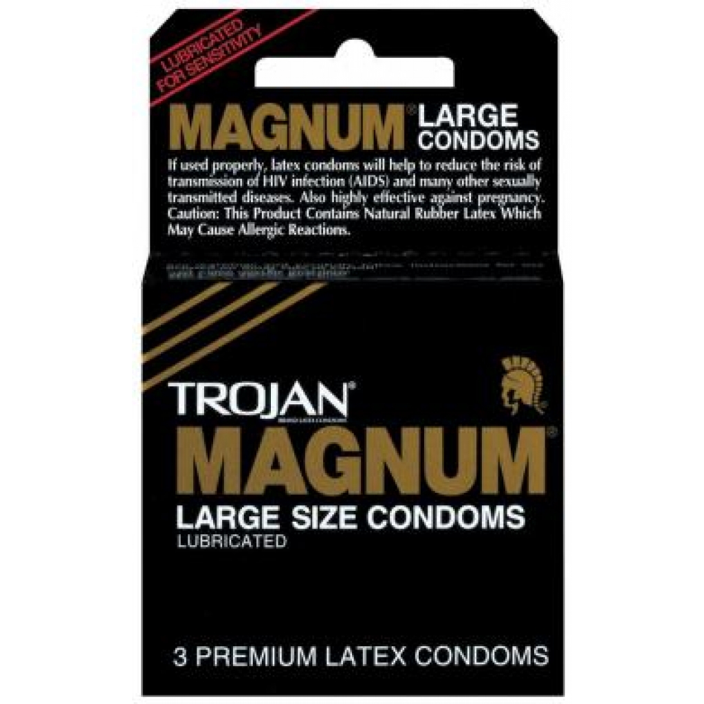 Trojan Magnum Large Size Condoms - 3 Pack