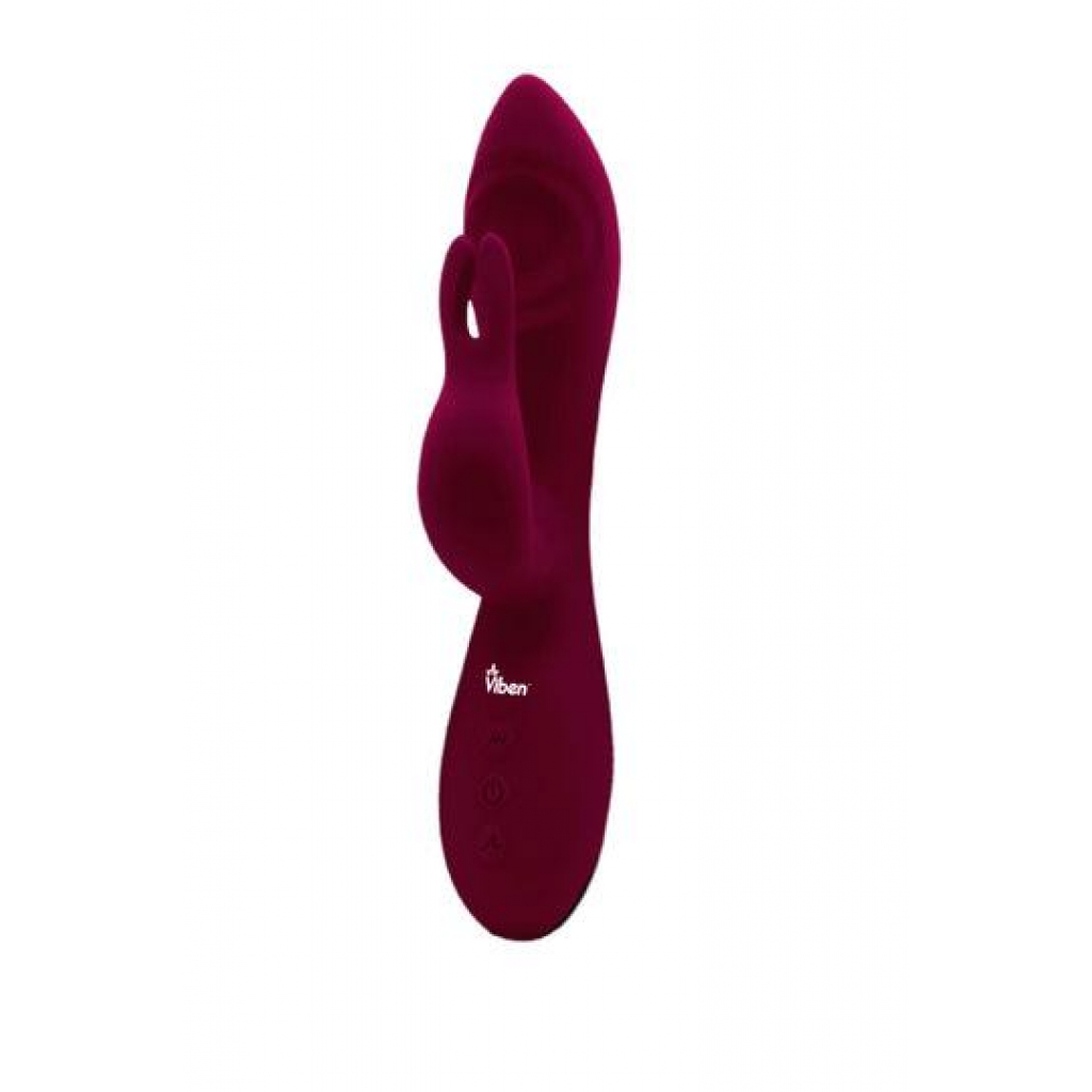 Viben Pzazz Intense Thumping Rabbit Vibrator Ruby