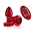 Cheeky Charms Vibrating Metal Plug with Remote