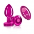 Cheeky Charms Medium Vibrating Metal Plug with Remote