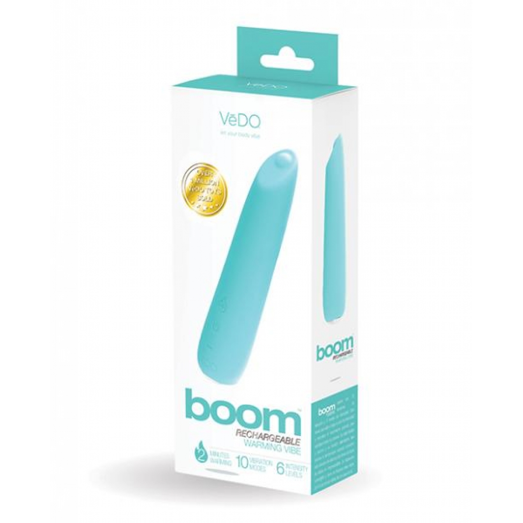 Vedo Boom Rechargeable Warming Vibe - Tease Me Turquoise Green