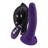 Vedo Diki Vibrating Dildo with Harness - Deep Purple