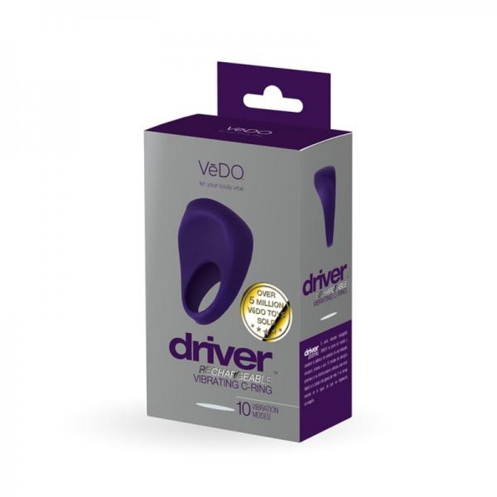 Vedo Huni Rechargeable Finger Vibe - Deep Purple