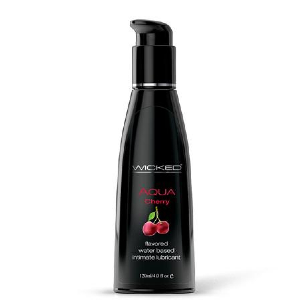 Wicked Aqua Water-Based Lubricant - Cherry 4oz