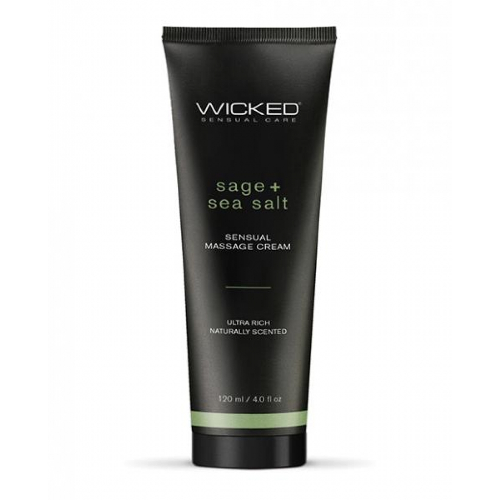 Wicked Massage Cream Sage + Sea Salt 4 Oz