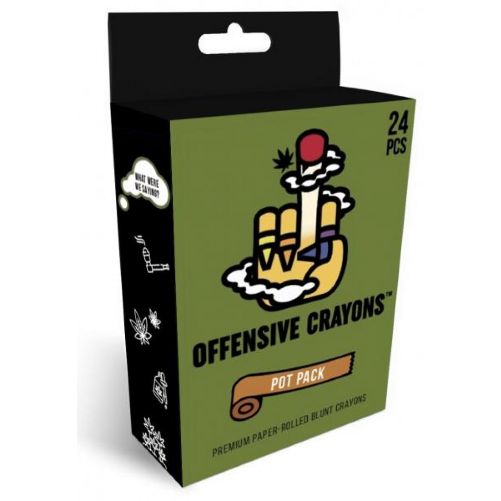 Pot Packs Offensive Crayons (net)