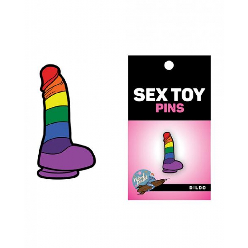 Rainbow Dildo Pin for Fun Accessories