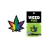 Rainbow Marijuana Leaf Pin